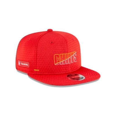 Red Kansas City Chiefs Hat - New Era NFL Official Summer Sideline 9FIFTY Snapback Caps USA4687193